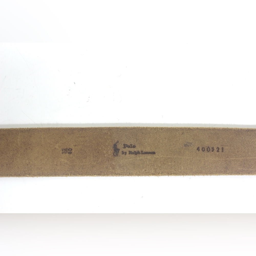 Wide Tan Leather Belt with a Chunky Brass Buckle Thick Work Belt Unisex Mens - Picture 3 of 9